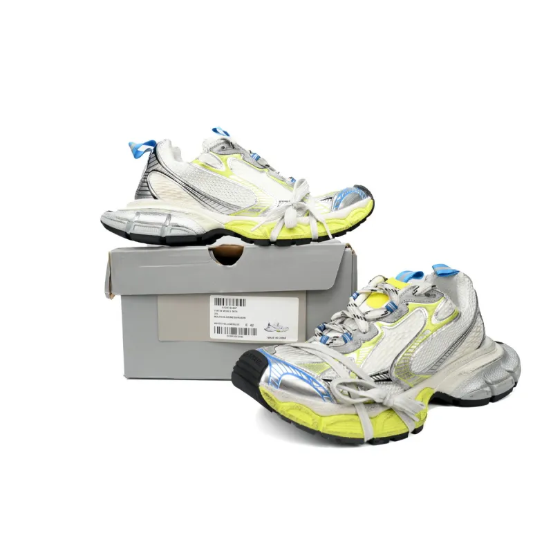 PKGoden Balenciaga 10th Luminous Blue White Fluorescent Yellow 734731 W3XLG 9074