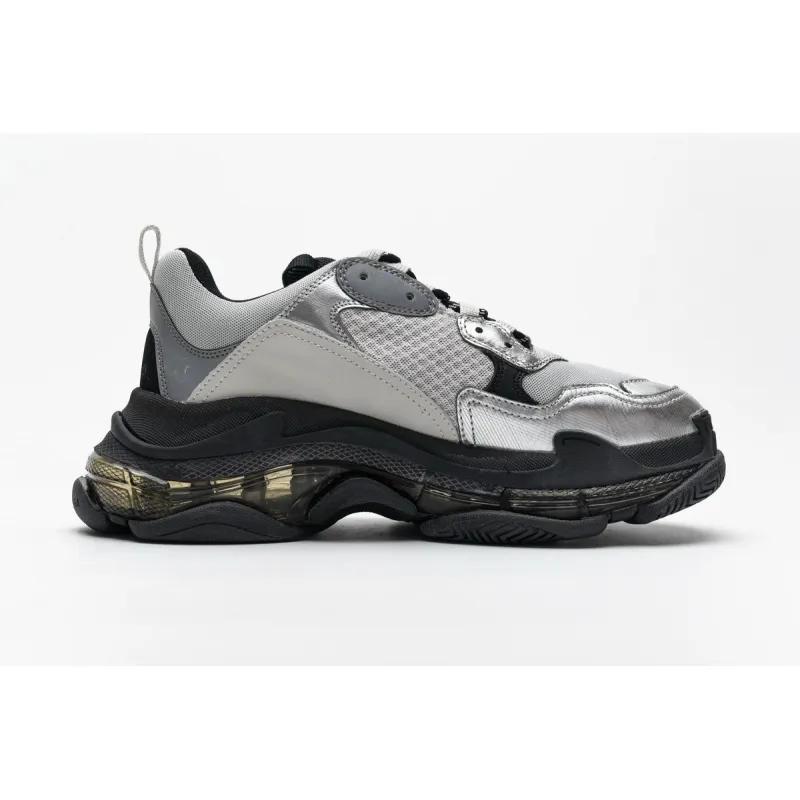 PKGoden Balenciaga Triple S Black Silver 541624 W09E1 7320