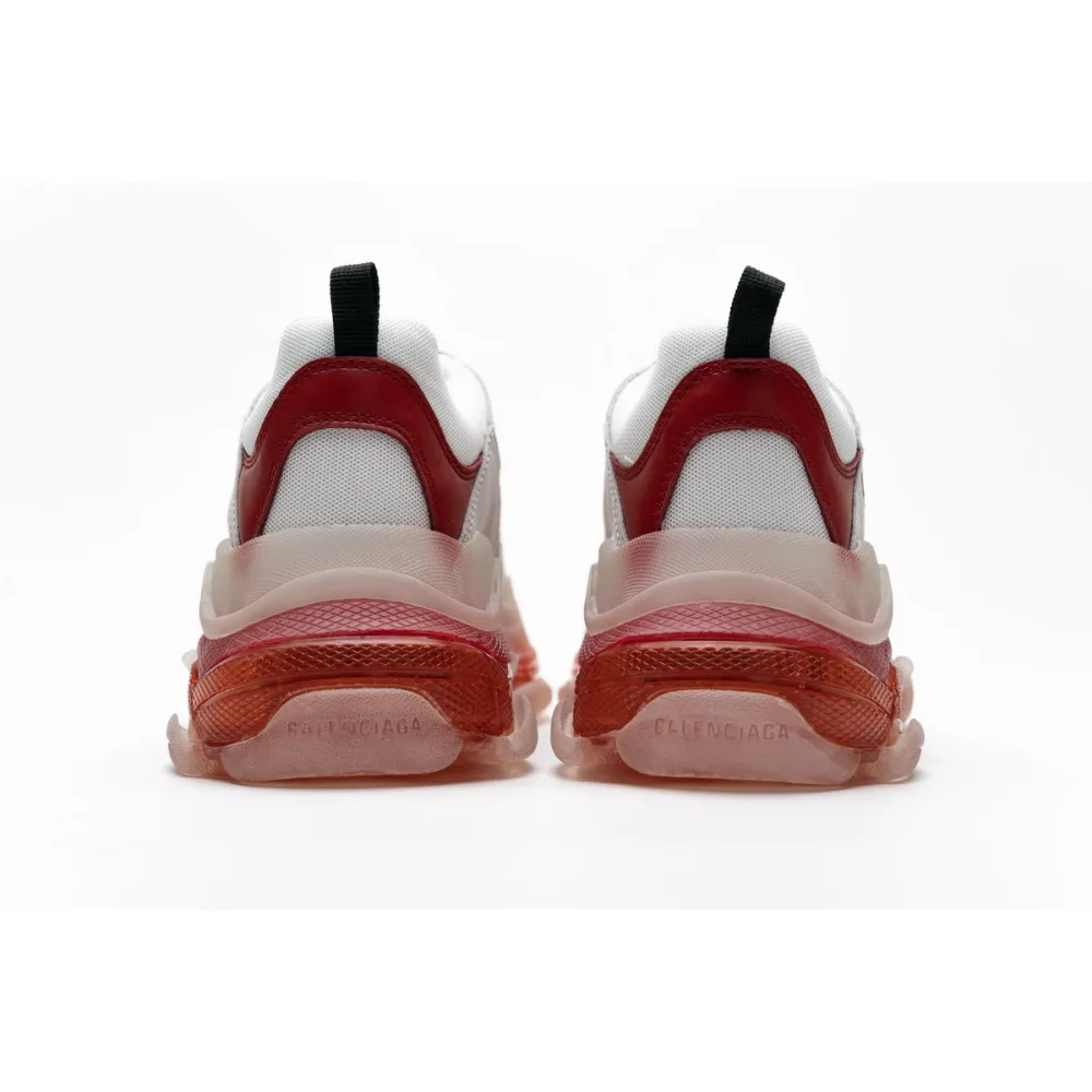 PKGoden Balenciaga Triple S White Red 544351 W09E1 4552