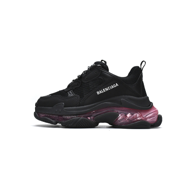 PKGoden Balenciaga Triple S Black Claret Red 544351 W0901 9011 01