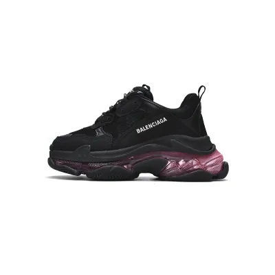 PKGoden Balenciaga Triple S Black Claret Red 544351 W0901 9011 01
