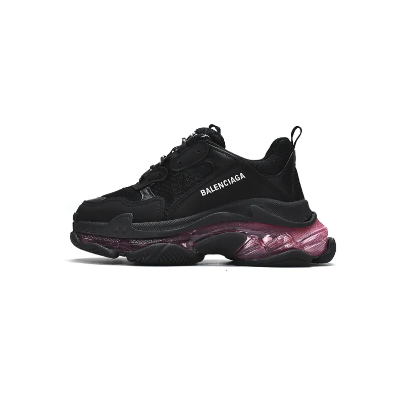 PKGoden Balenciaga Triple S Black Claret Red 544351 W0901 9011