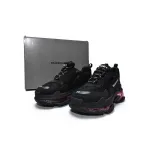 PKGoden Balenciaga Triple S Black Claret Red 544351 W0901 9011