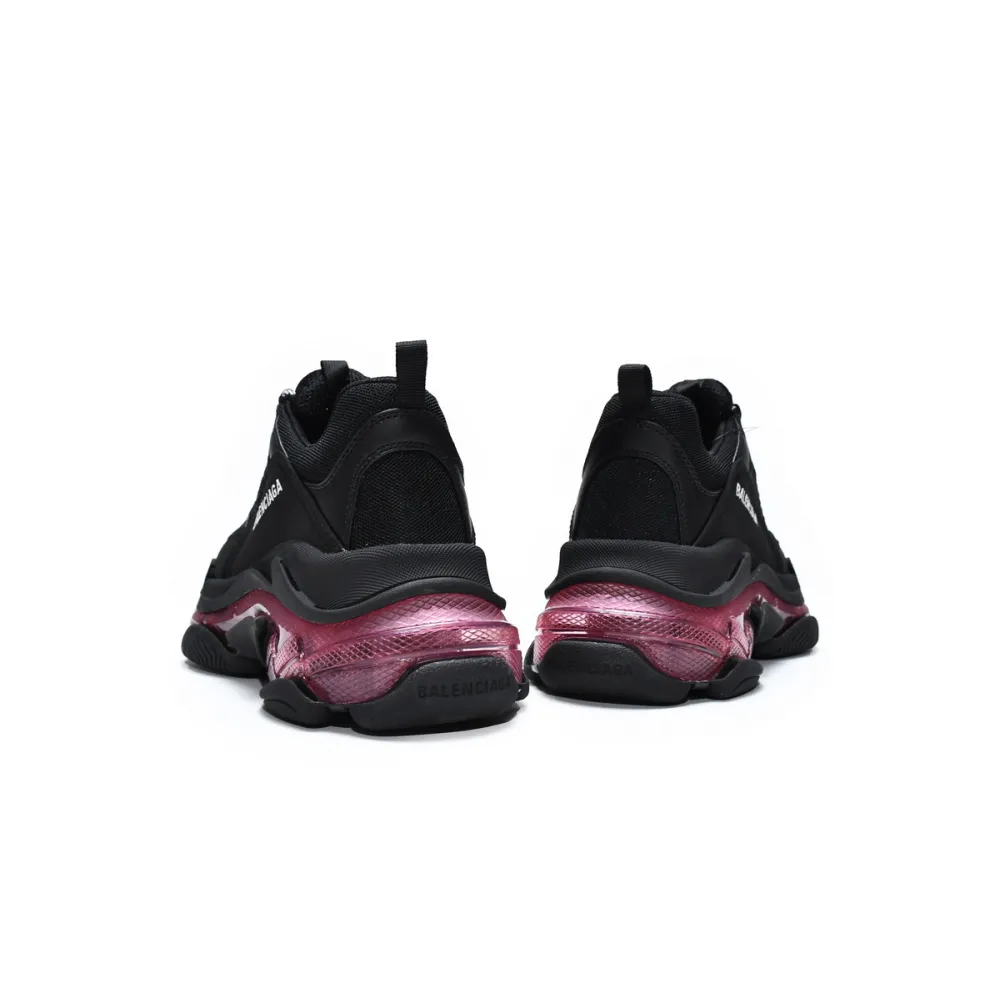 PKGoden Balenciaga Triple S Black Claret Red 544351 W0901 9011