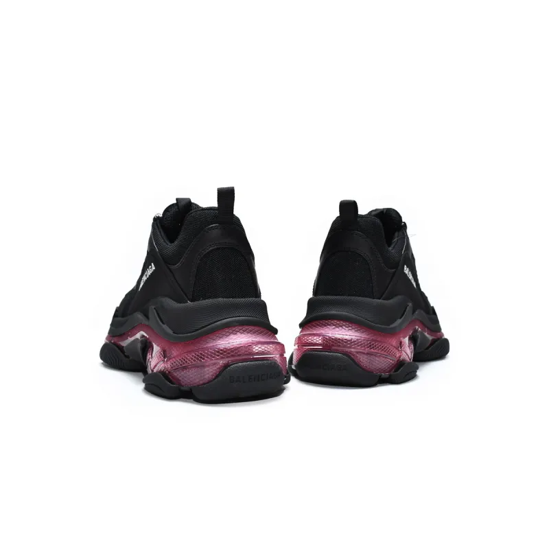PKGoden Balenciaga Triple S Black Claret Red 544351 W0901 9011