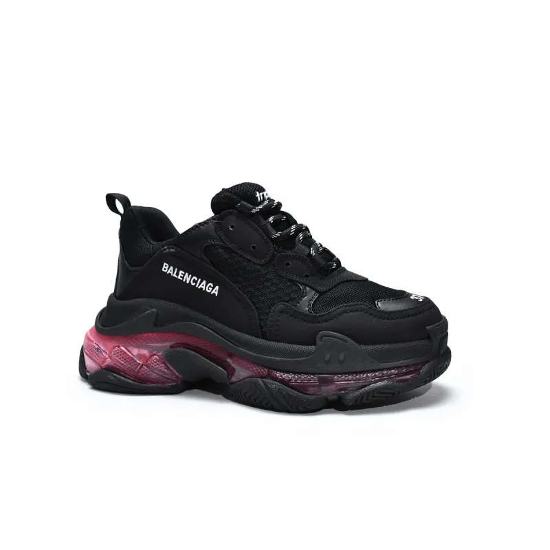 PKGoden Balenciaga Triple S Black Claret Red 544351 W0901 9011