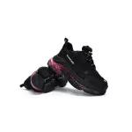 PKGoden Balenciaga Triple S Black Claret Red 544351 W0901 9011