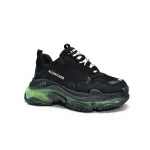 PKGoden Balenciaga Triple S Black Green 544351 W09ON 1047