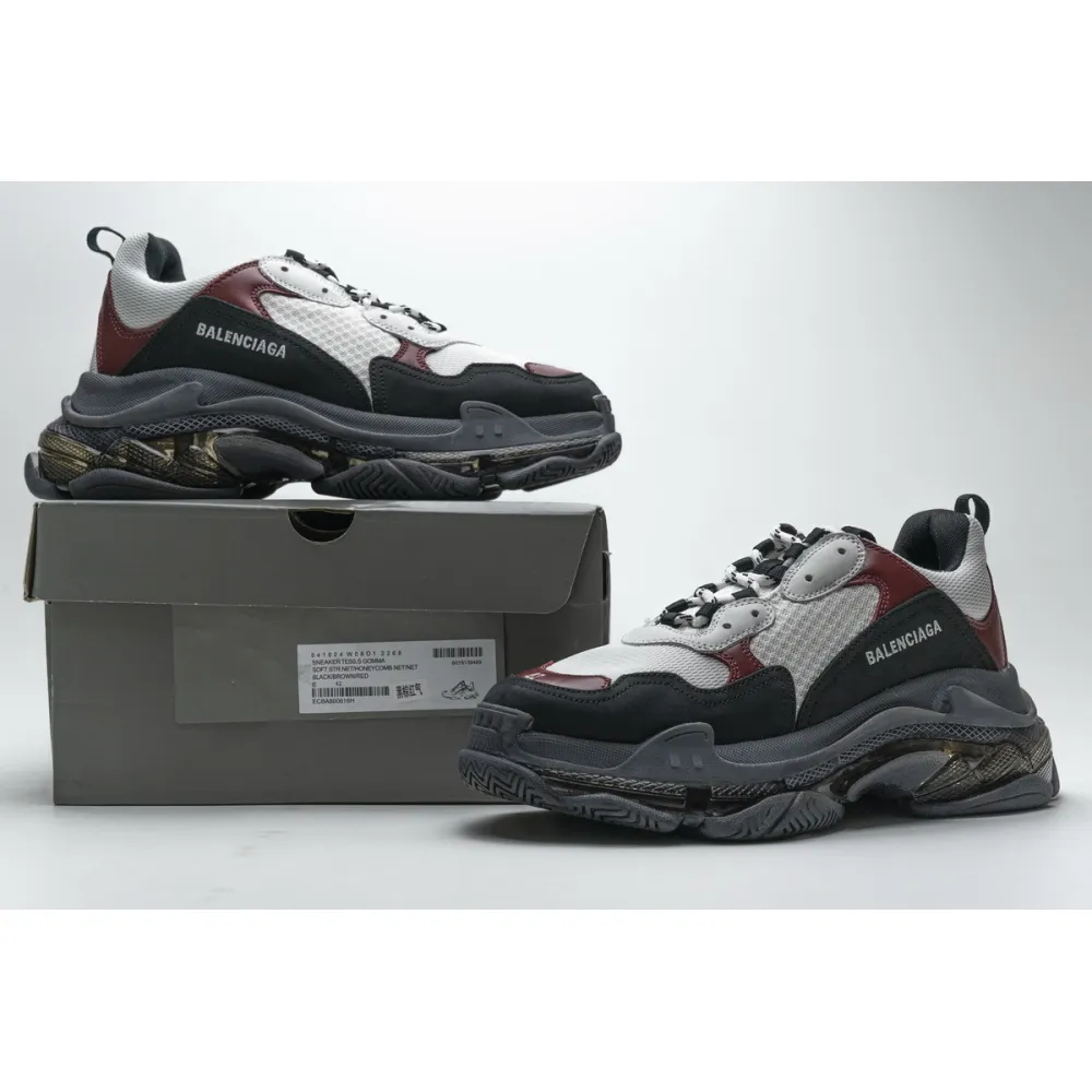 PKGoden Balenciaga Triple S Black Brown Red 541624 W09O1 2268