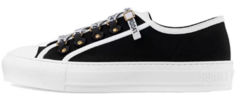 PKGoden Dior Oblique Printed Fashion Board Shoes Canvas black