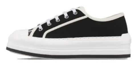 PKGoden Dior Oblique Printed Fashion Board Shoes Thick canvas white