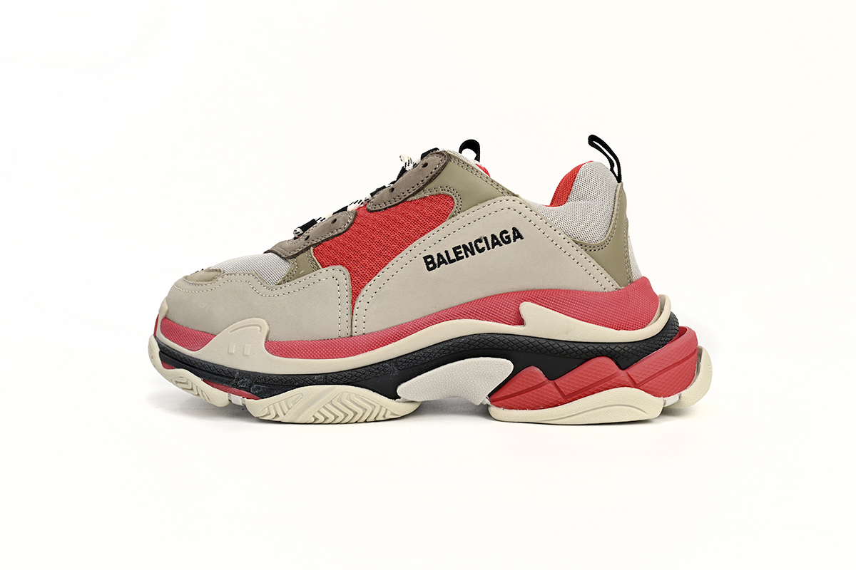 PKGoden Balenciaga Triple S Red White Dark Grey  541624 W06E2 1863