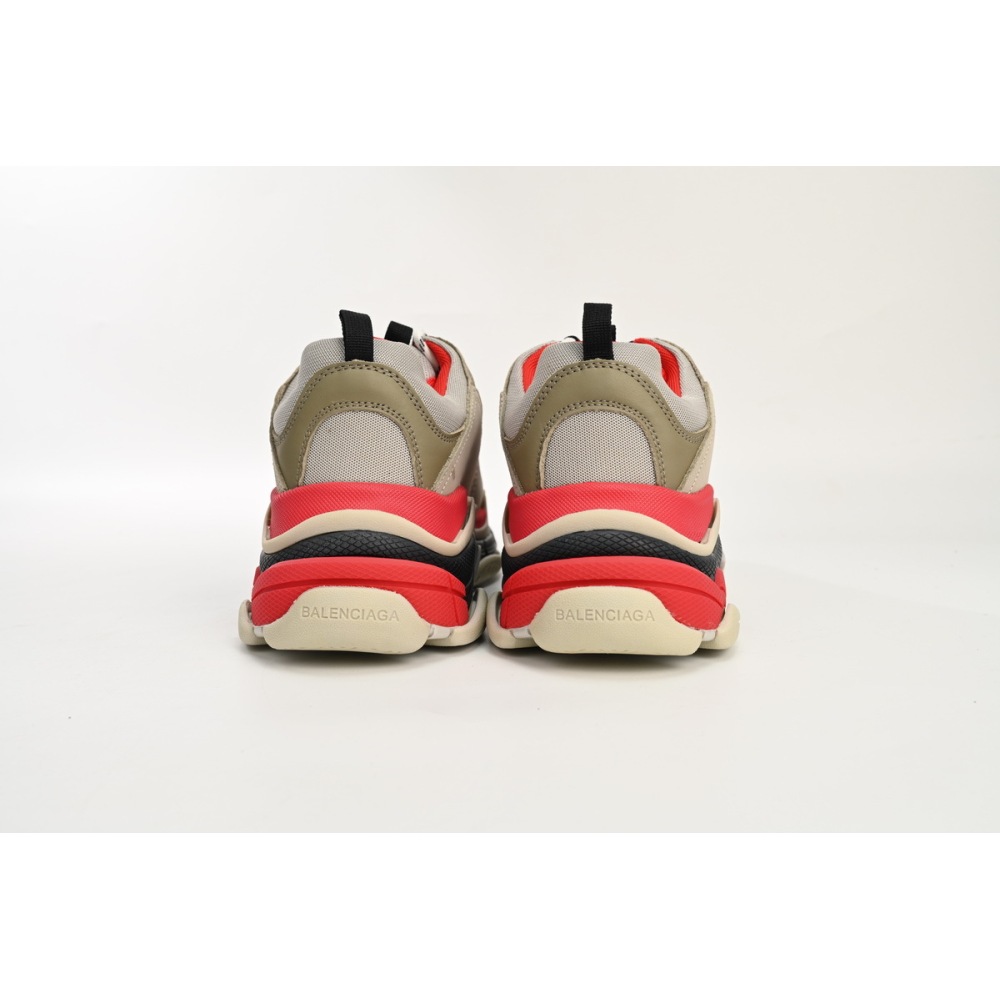 PKGoden Balenciaga Triple S Red White Dark Grey  541624 W06E2 1863