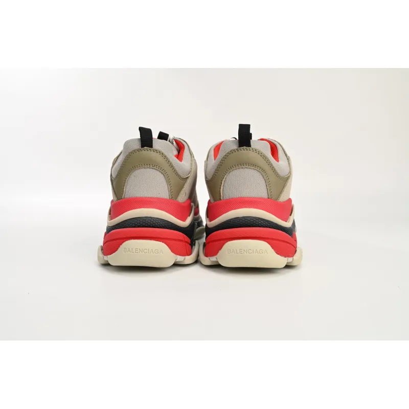 PKGoden Balenciaga Triple S Red White Dark Grey  541624 W06E2 1863