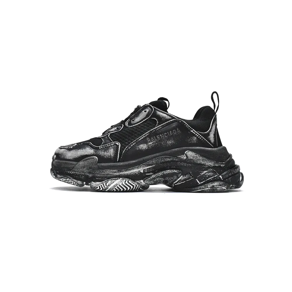 PKGoden Balenciaga Triple S Black 524039 WN3 1000