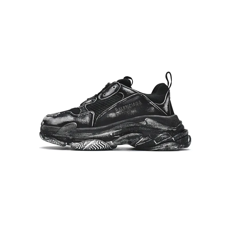 PKGoden Balenciaga Triple S Black 524039 WN3 1000