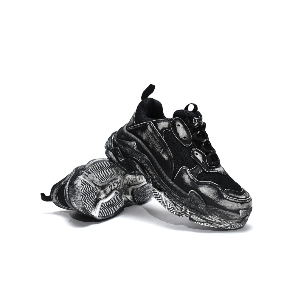 PKGoden Balenciaga Triple S Black 524039 WN3 1000