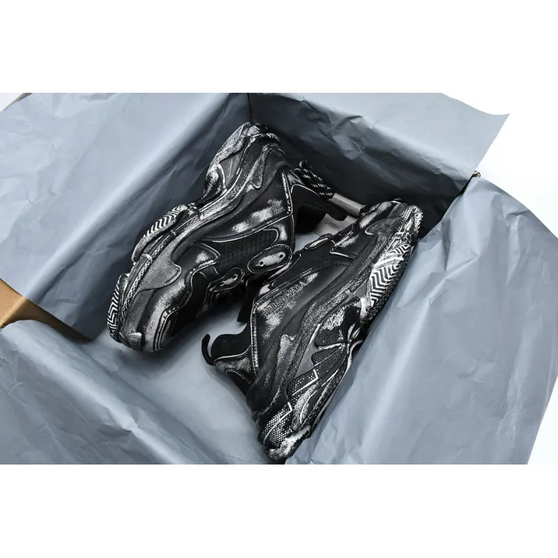 PKGoden Balenciaga Triple S Black 524039 WN3 1000