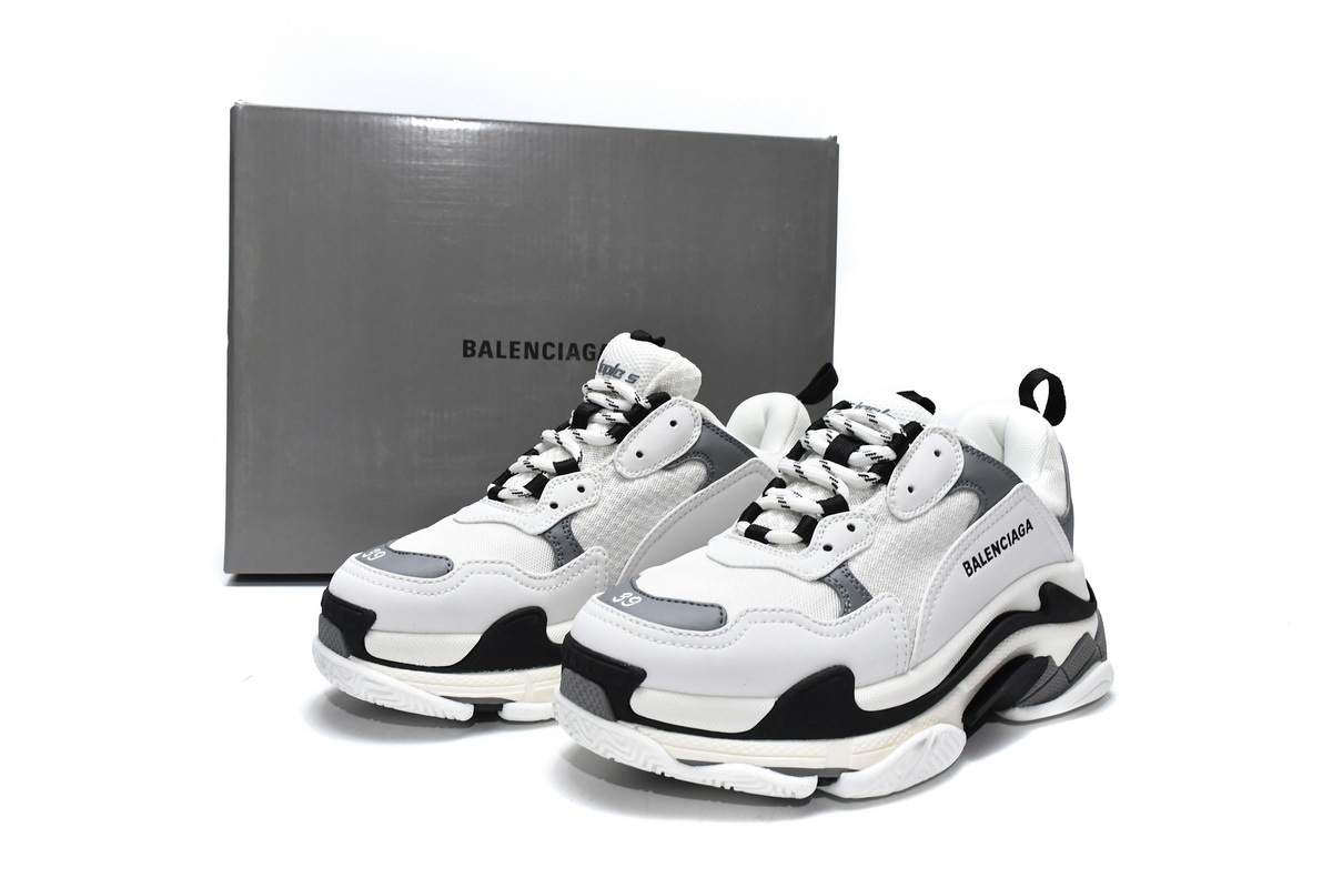 PKGoden Balenciaga Triple S White Grey 536737 W09O1 9089