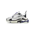 PKGoden Balenciaga Triple S White Dark Blue 534217 W09E1 9000 