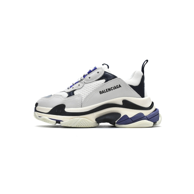 PKGoden Balenciaga Triple S White Dark Blue 534217 W09E1 9000  01