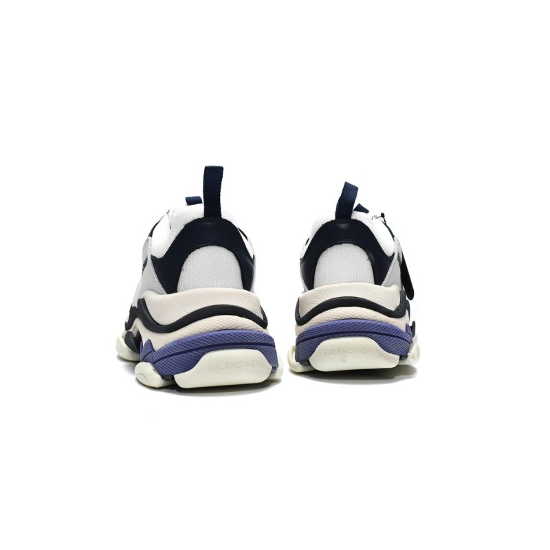 PKGoden Balenciaga Triple S White Dark Blue 534217 W09E1 9000 