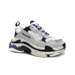 PKGoden Balenciaga Triple S White Dark Blue 534217 W09E1 9000 