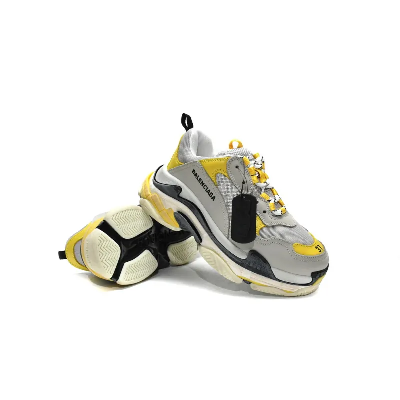PKGoden Balenciaga Triple S Grey Yellow 524037 W0E1 9000