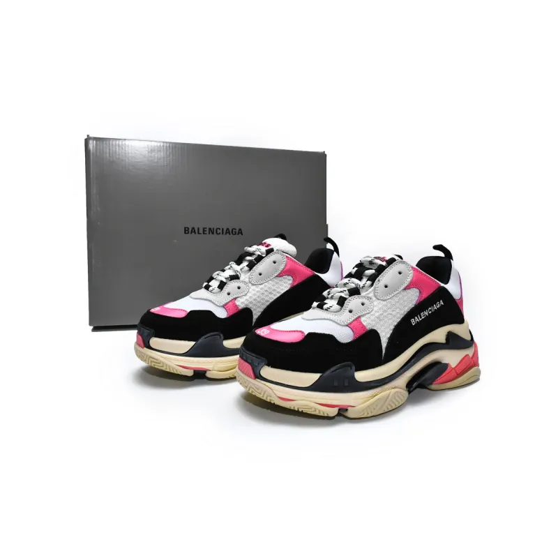 PKGoden Balenciaga Triple S Black Pink 524039 W09O6 5671