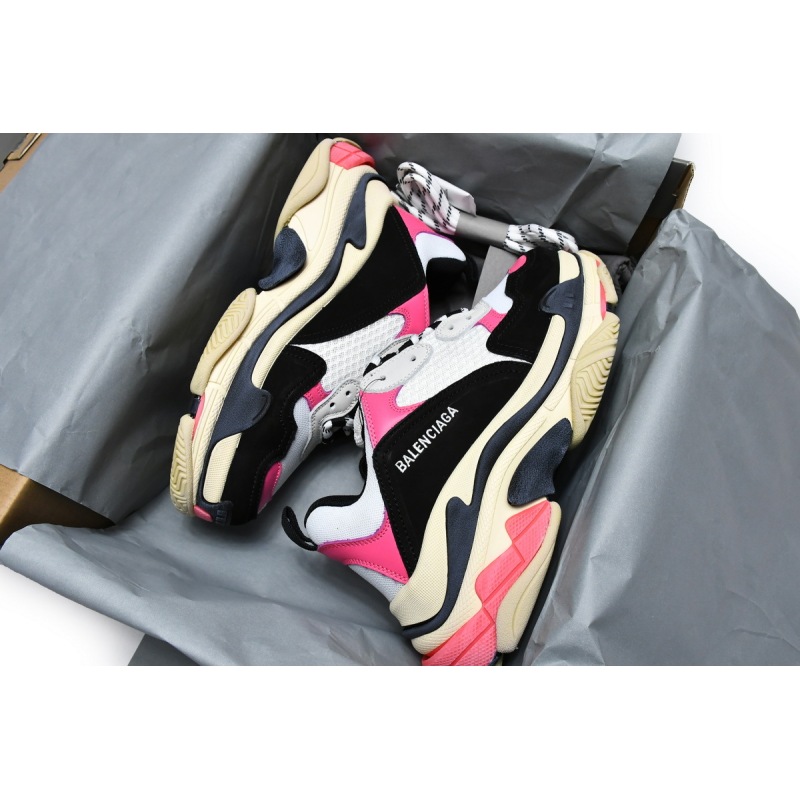 PKGoden Balenciaga Triple S Black Pink 524039 W09O6 5671