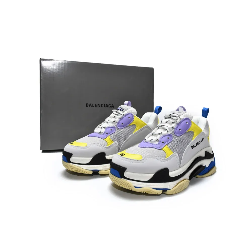 PKGoden Balenciaga Triple S Black Grey Blue 524039 W09OH 8081