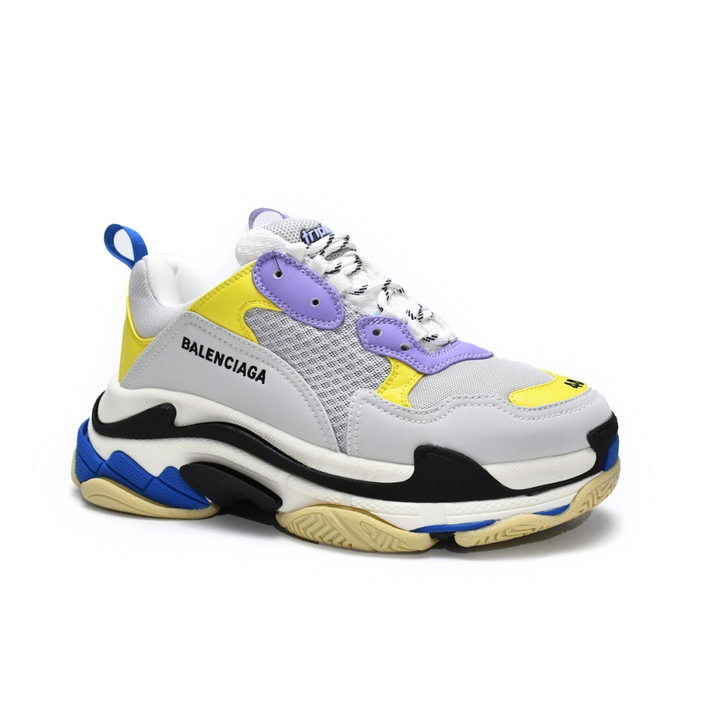 PKGoden Balenciaga Triple S Black Grey Blue 524039 W09OH 8081