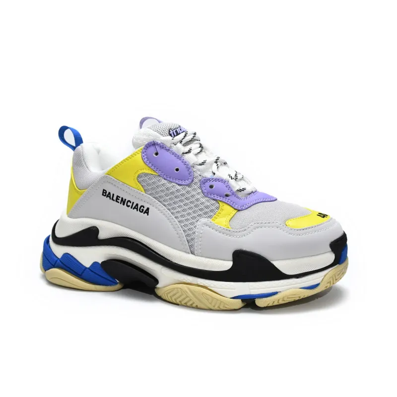 PKGoden Balenciaga Triple S Black Grey Blue 524039 W09OH 8081