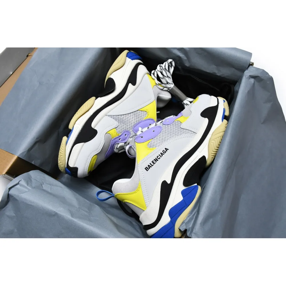 PKGoden Balenciaga Triple S Black Grey Blue 524039 W09OH 8081