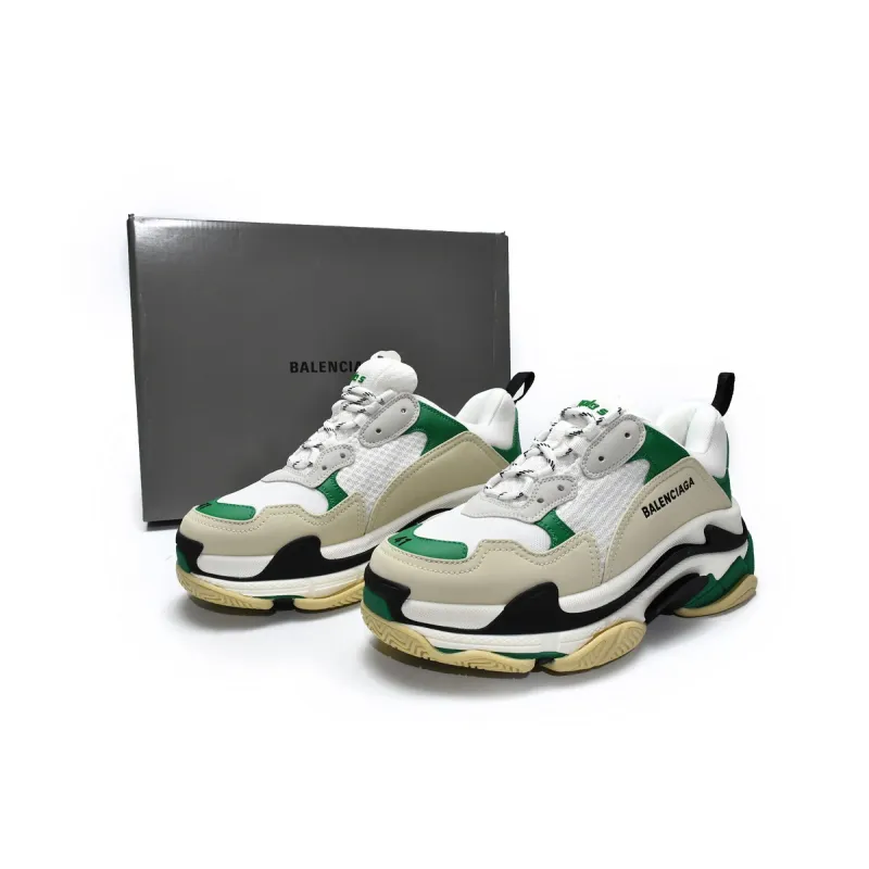 PKGoden Balenciaga Triple S White Green  536737 W09O1 9090