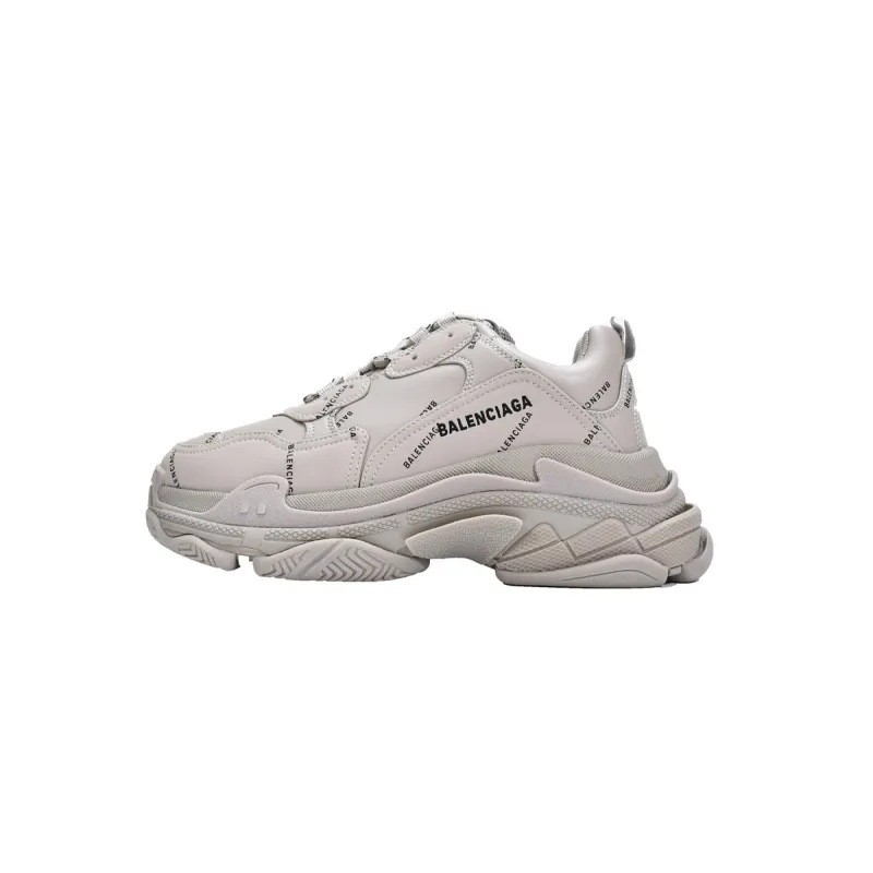 PKGoden Balenciaga Triple S Letter Beige 524039 W2FA1 9710