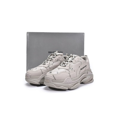 PKGoden Balenciaga Triple S Letter Beige 524039 W2FA1 9710 02