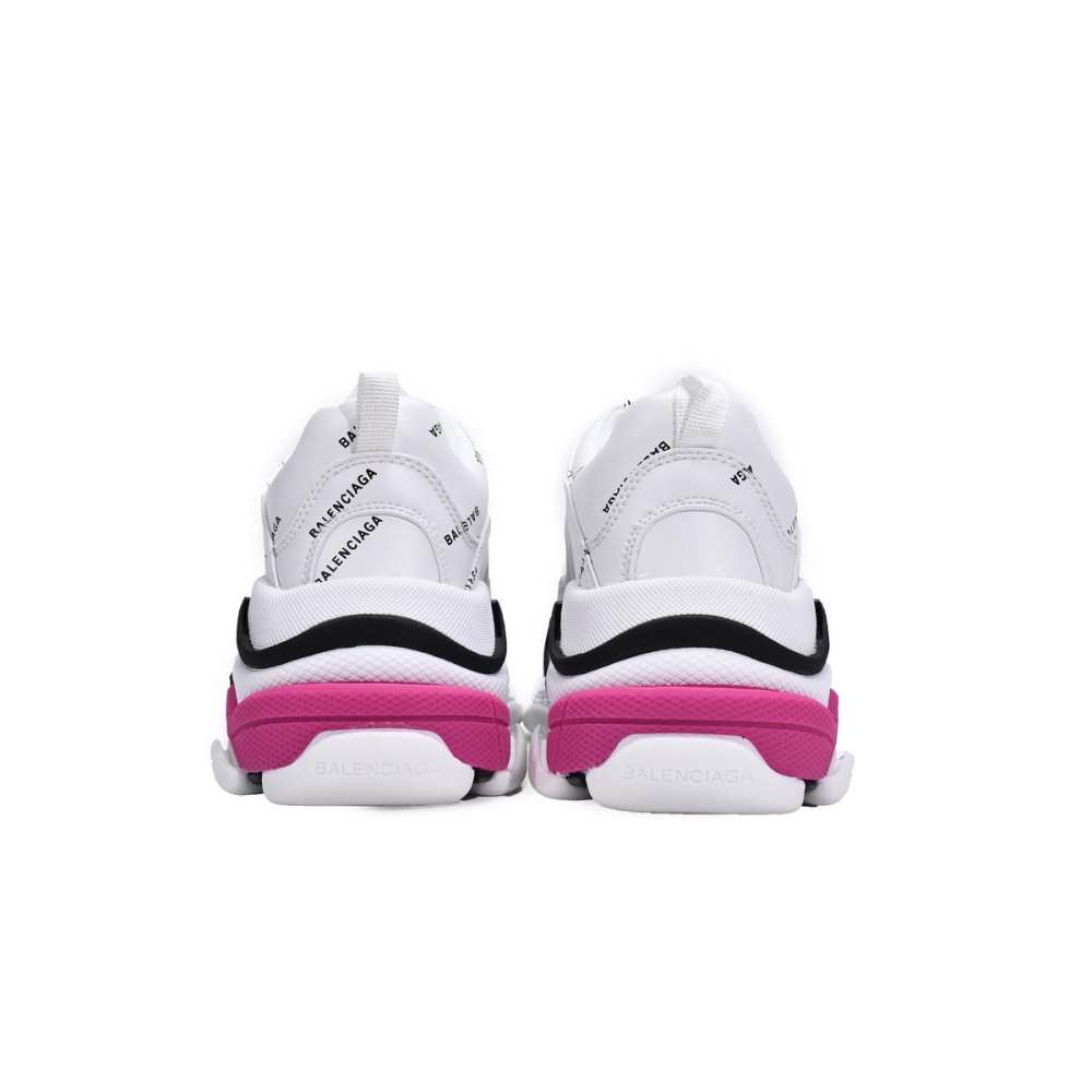 PKGoden Balenciaga Triple S Letter White Rose Red 524039 W2FA4 9155