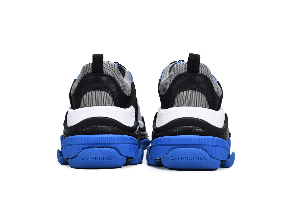 PKGoden Balenciaga Triple S Black White Blue 536737 W2CA1 4124