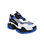 PKGoden Balenciaga Triple S Black White Blue 536737 W2CA1 4124