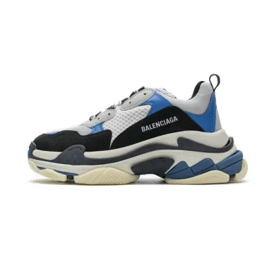PKGoden Balenciaga Triple S Black Grey Blue 541624 W06E2 7080 01