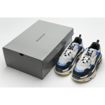 PKGoden Balenciaga Triple S Black Grey Blue 541624 W06E2 7080