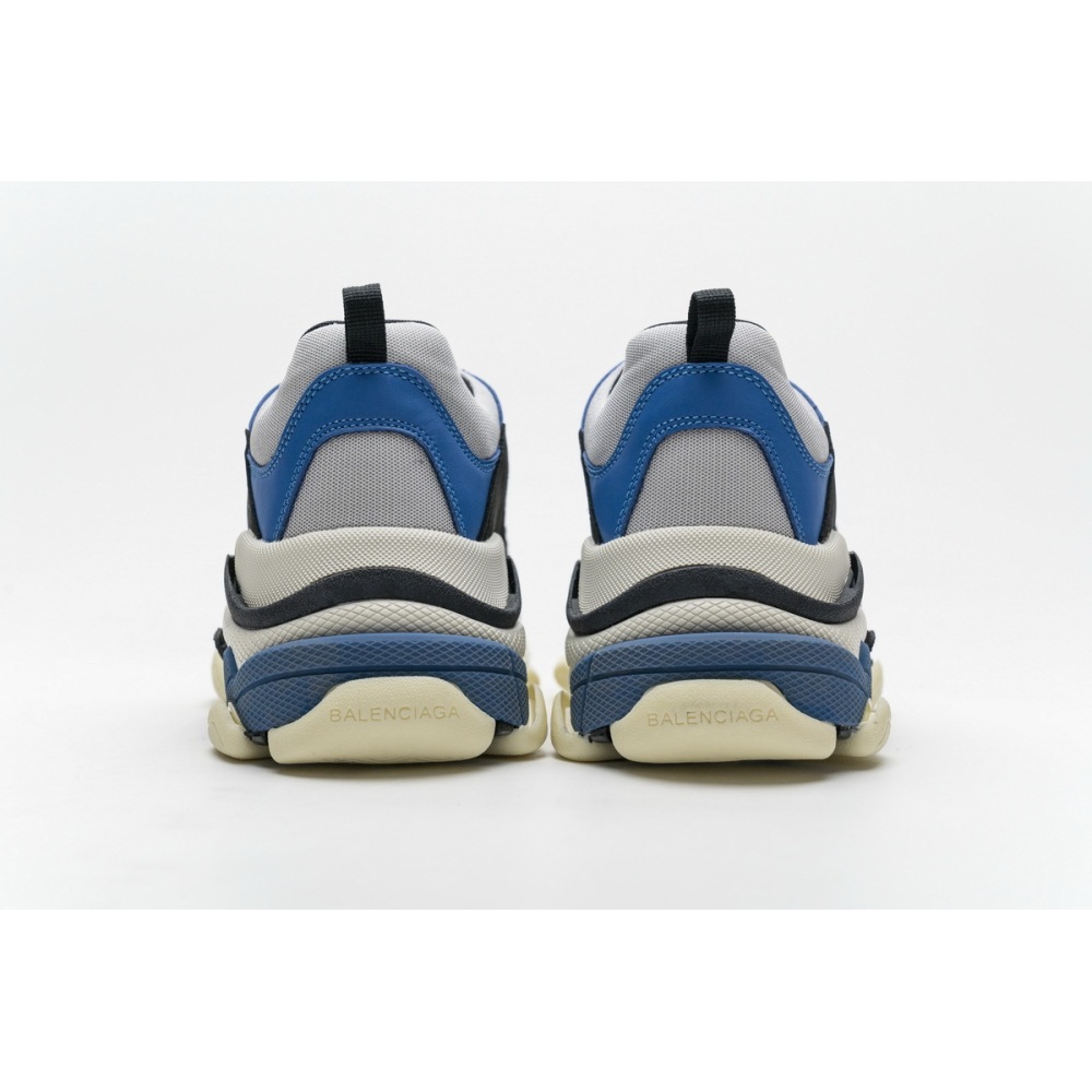 PKGoden Balenciaga Triple S Black Grey Blue 541624 W06E2 7080