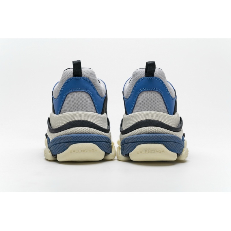 PKGoden Balenciaga Triple S Black Grey Blue 541624 W06E2 7080