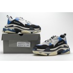 PKGoden Balenciaga Triple S Black Grey Blue 541624 W06E2 7080