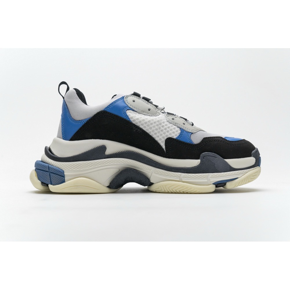 PKGoden Balenciaga Triple S Black Grey Blue 541624 W06E2 7080