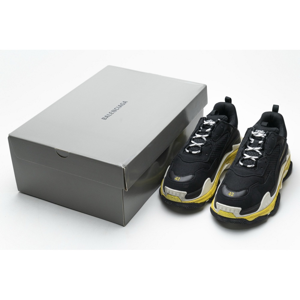 PKGoden Balenciaga Triple S Black Yellow 483513 W06E1 1078