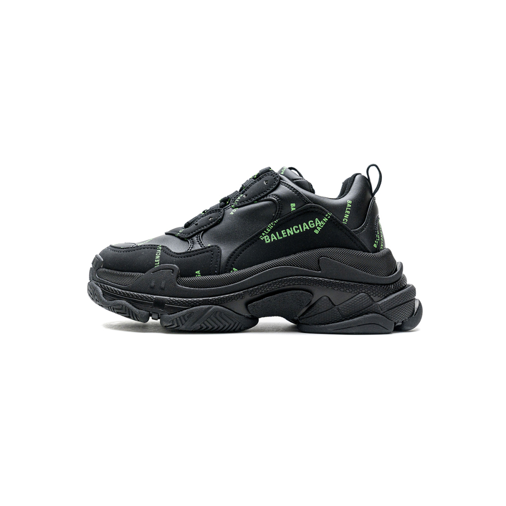 PKGoden Balenciaga  Triple S Letter Fluorescent Yellow 524039 W2FA1 7633