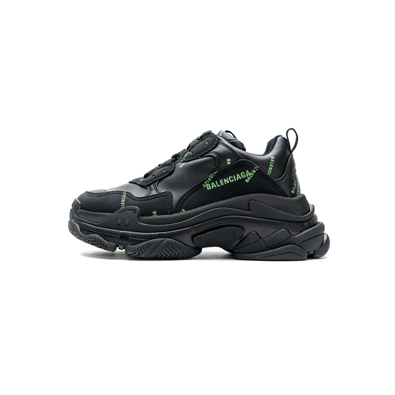 PKGoden Balenciaga  Triple S Letter Fluorescent Yellow 524039 W2FA1 7633