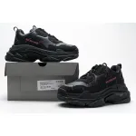 PKGoden Balenciaga Triple S Letter Black Pink 524039 W2FA1 1022